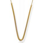 COLAR FOLHEADO A OURO 18K MALHA 