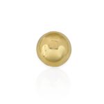 BRINCO PIERCING FAKE FOLHEADO A OURO 18K E PRATA ESFERA