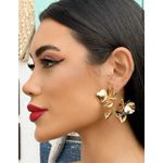BRINCO FOLHEADO A OURO 18K MAX ORGANICO 