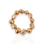 BRACELETE FOLHEADO A OURO 18K ESFERAS 