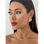 COLAR FOLHEADO A OURO 18K MALHA 