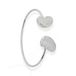 BRACELETE FOLHEADO A OURO 18K E PRATA ARO BORBOLETA MADREPEROLA