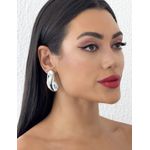 BRINCO FOLHEADO A OURO 18K E PRATA DESIGN