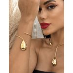 BRACELETE FOLHEADO A OURO 18K ARO GOTA 