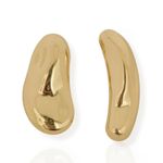 BRINCO FOLHEADO A OURO 18K E PRATA DESIGN