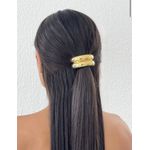 PRESILHA FOLHEADO A OURO 18K DOIS TUBOS 