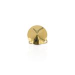 ANEL FOLHEADO A OURO 18K DISCO REGULAVEL 