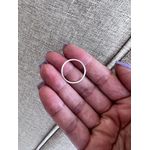 Anel Aro Redondo Liso em Prata 925