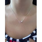 Colar Corrente Eu Amo VC Prata 925