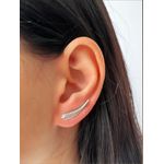 Brinco Earcuf Folha Prata 925