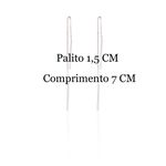 Brinco Fio com Palito Pendurado Prata 925