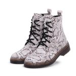 Bota Cano Curto Animal Print Solado Baixo Galway 221ST Naja 