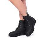 Bota Casual Feminina Solado Tratorado Reto Galway 223ST Preta