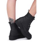 Bota Casual Feminina Solado Tratorado Reto Galway 223ST Preta