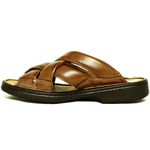 Chinelo Masculino Conforto Em Couro Whisky Tipo Anti-Stress Galway 3055