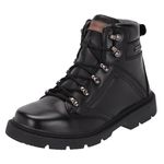 Bota Coturno Masculina em Couro Preto Galway 7030