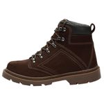 Bota Coturno Masculina em Couro Café Galway 7030