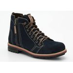 Bota Coturno Masculina em Couro Marinho Galway 7051