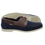 Mocassim Dockside Masculino em Couro Azul Galway 8600