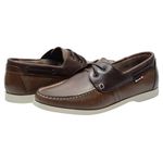 Mocassim Dockside Masculino em Couro Café Galway 8600