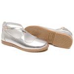 Sapatilha Infantil Feminina Prata Flat Heart