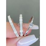 Par de Alianças Procyon Prata Namoro 3 mm