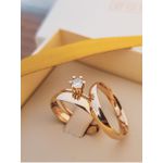 Par de Alianças Paris 14K