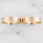 Par de Alianças Eros 14K