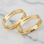 Par de Alianças Lisboa 14K