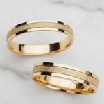 Par de Alianças Vega 14K