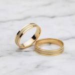 Par de Alianças Vega 14K