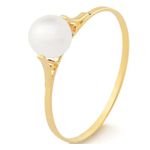 Anel Alcor Ouro 18K Pérola Noivado