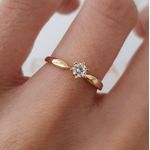 Anel Rigel Ouro 18K Noivado