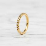 Meia Aliança Noivado Florence 14k