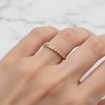 Meia Aliança Noivado Florence 14k