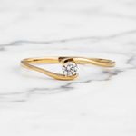 Anel Noivado Monaco 14k