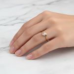 Anel Noivado Monaco 14k