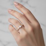 Anel Spica Ouro 18K Noivado