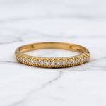 Meia Aliança Noivado Valência 14k