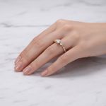 Anel Fomalhaut Ouro 14K Casamento
