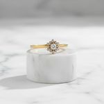 Anel Solitário Betelgeuse Ouro 14K