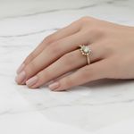 Anel Solitário Lyra Ouro 14K