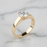 Anel Solitário Demeter Ouro 18K