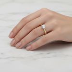 Anel Vega Ouro 18K Casamento