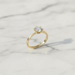 Anel Sirius Ouro 18K Casamento