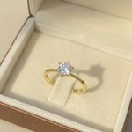 Anel Sirius Ouro 18K Casamento