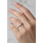 Anel Spica Ouro 14K Noivado 