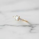 Anel Spica Ouro 14K Noivado 