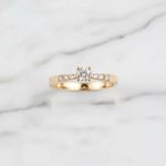 Anel Capella Ouro 14K Noivado 