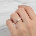 Anel Capella Ouro 14K Noivado 